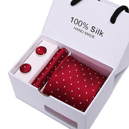 Men's Tie Spot Gift Box 5 Pcs Suit Group Tie Business Formal Wedding Tie