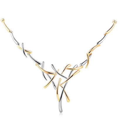 Viennois  Metallic Earrings Statement Cross Jewelry Set
