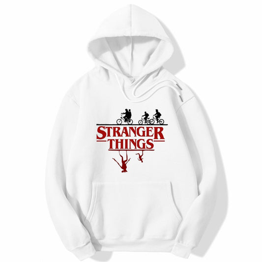 Stranger Things Print Pullover Hoodie Fleece Jacket Hoodie