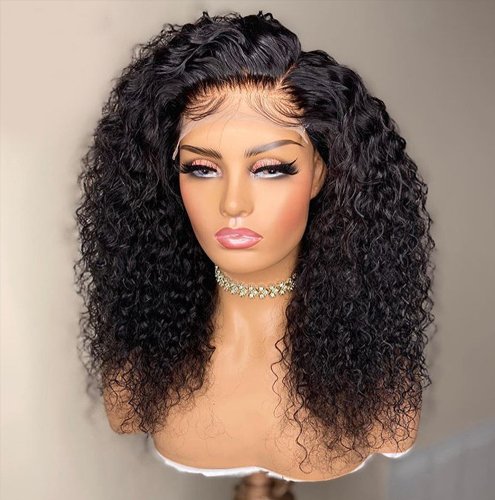European And American Wigs African Small Volume Women's Chemical Fiber Front Lace Wig