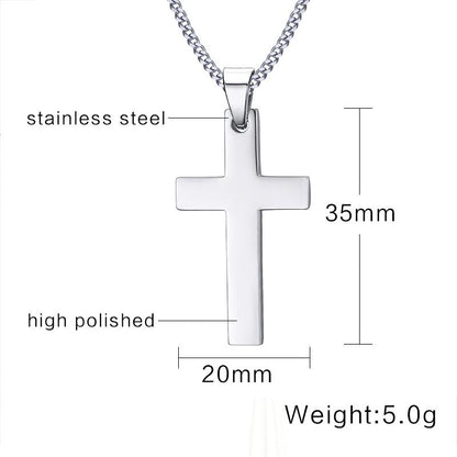 VNOX Classic Mens Cross Pendant Necklace 24