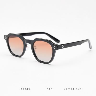 TR90 polarized sunglasses for men and women, internet celebrities, plain face street photos, retro sunglasses