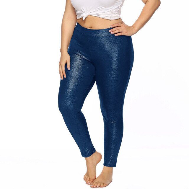 Plus Size Leggings Women Casual Glossy Skinny Sports Joggng Pants Sport Pants Workout Fitness Leggings Sweatpants Clothes